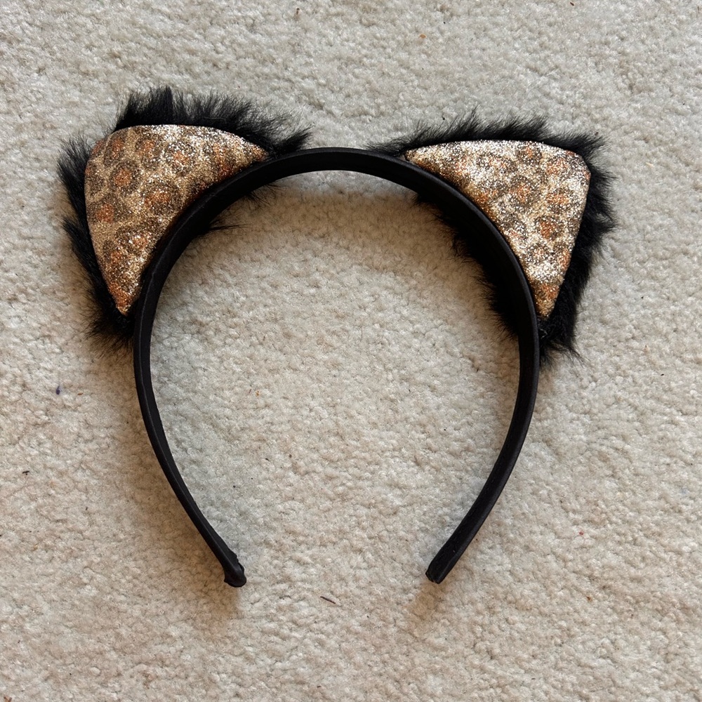 Leopard Print Cat Ear Headband